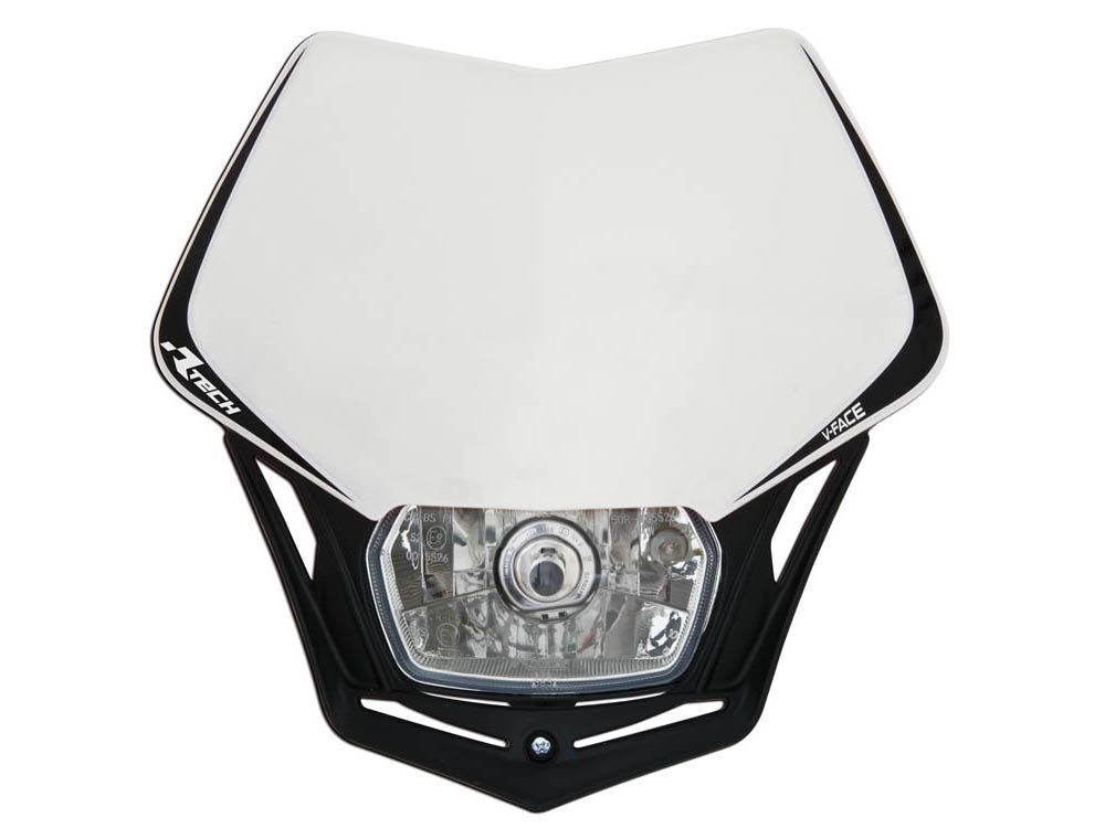 Mascherina RACETECH mod. V-FACE bianca/nera