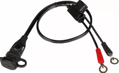 CONNETTORE con OCCHIELLI M6 e FUSIBILE 15A per MANTENITORE / CARICA BATTERIE OPTIMATE con ATTACCO SAE