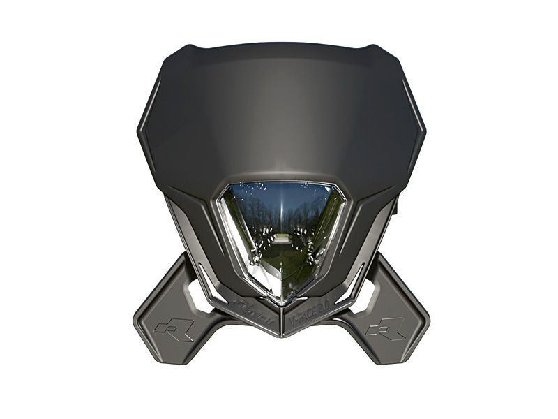 Mascherina RACETECH mod. V-FACE 2.0 FULL LED nera/nera