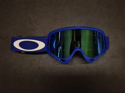 Mascherina CROSS OAKLEY O-FRAME MX BLUE - Lente Blue Iridium