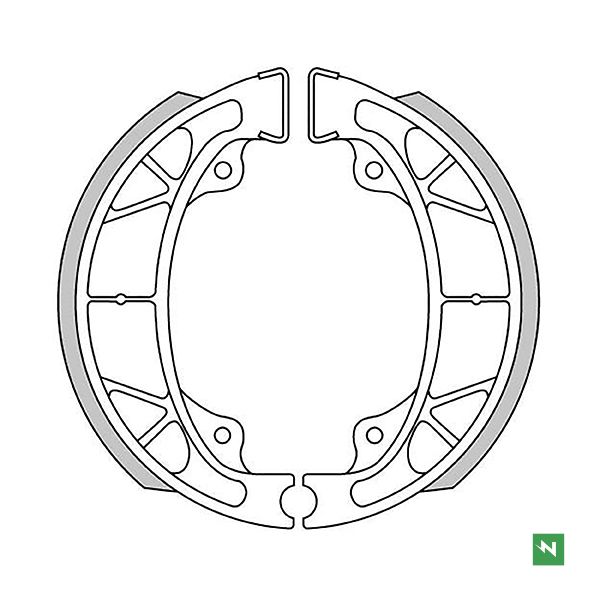 COPPIA GANASCE FRENO NEWFREN per MALAGUTI CR1 CROSSER 50 mod. GF0264