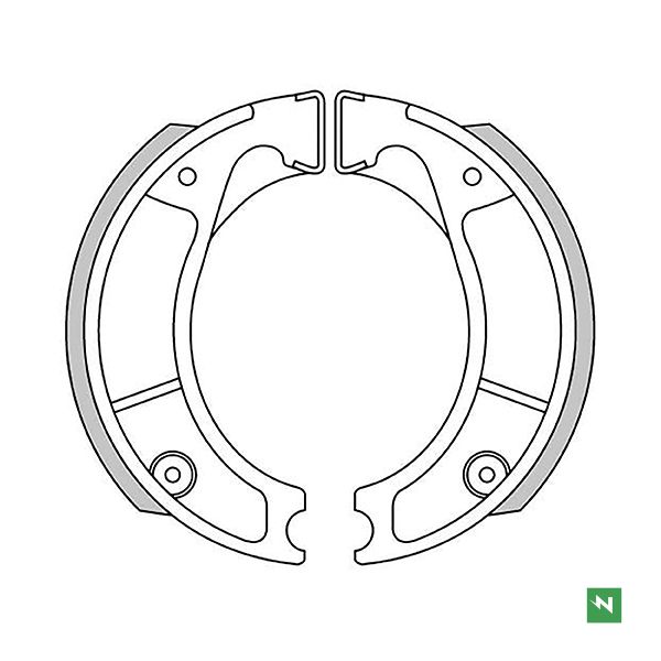COPPIA GANASCE FRENO NEWFREN per HONDA XL mod. GF1177