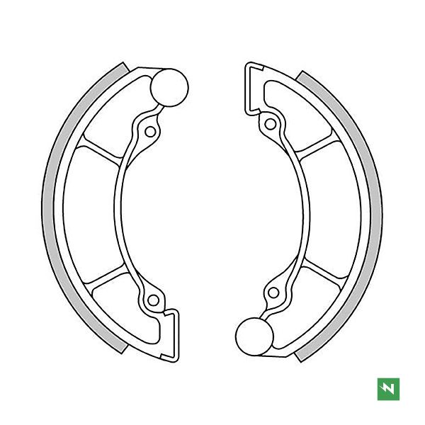 COPPIA GANASCE FRENO NEWFREN per APRILIA RX mod. GF1181