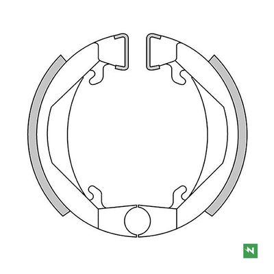 COPPIA GANASCE FRENO NEWFREN per HONDA e KTM mod. GF1143