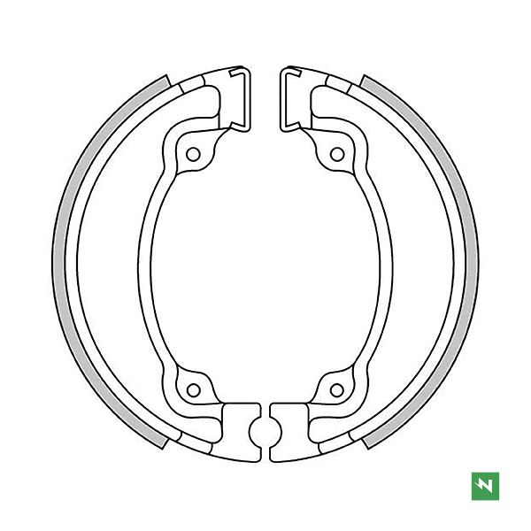 COPPIA GANASCE FRENO NEWFREN per HONDA XL mod. GF1171