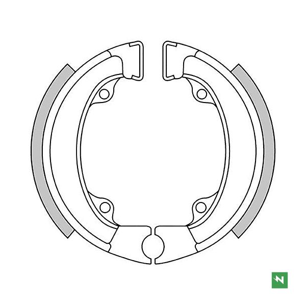 COPPIA GANASCE FRENO NEWFREN per HONDA e PEUGEOT mod. GF1198