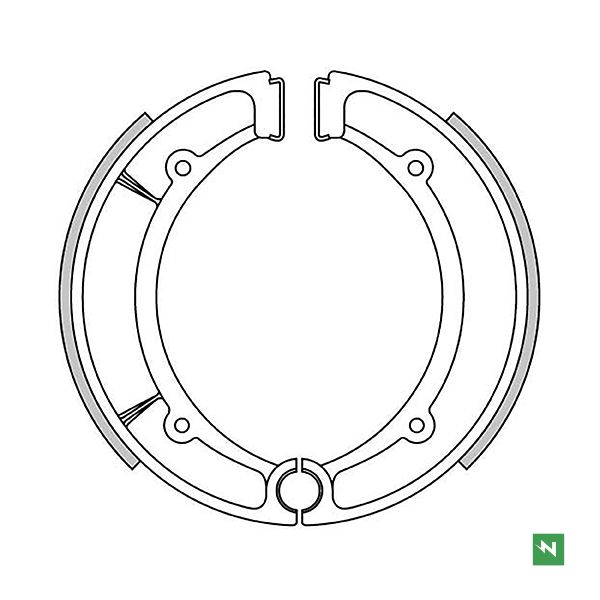 COPPIA GANASCE FRENO NEWFREN per YAMAHA mod. GF1197