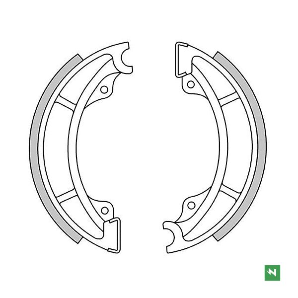 COPPIA GANASCE FRENO NEWFREN per SUZUKI RM mod. GF1165