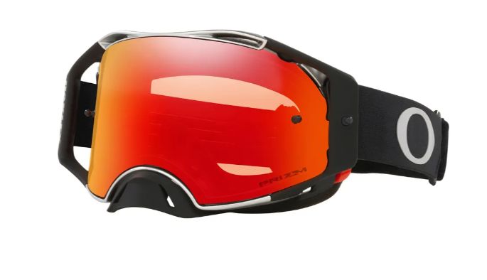 Mascherina CROSS OAKLEY AIRBRAKE TUFF BLOCKS BLACK GUNMETAL PRIZM LENS TORCH IRIDIUM 007046-B2