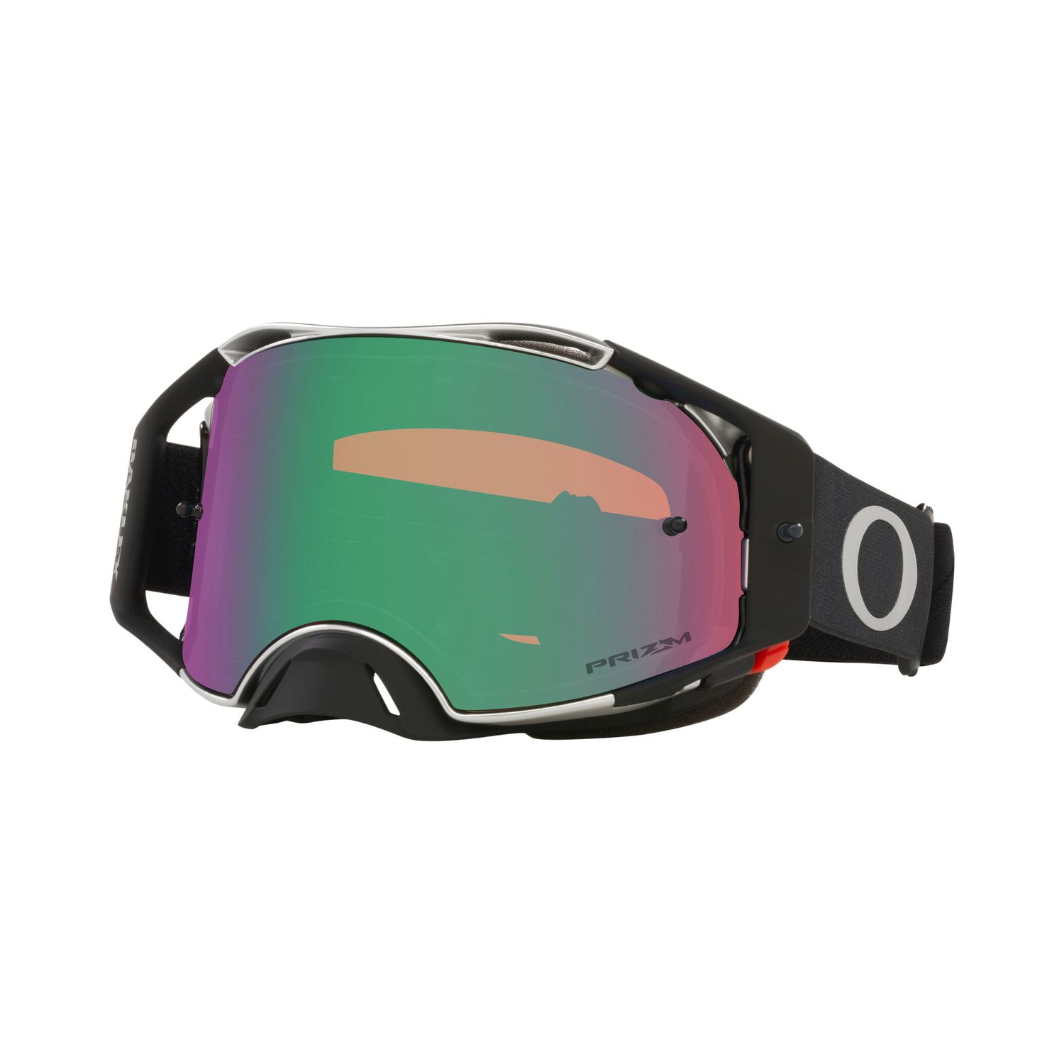 Mascherina CROSS OAKLEY AIRBRAKE TUFF BLOCKS BLACK GUNMETAL PRIZM LENS JADE 7046-C1
