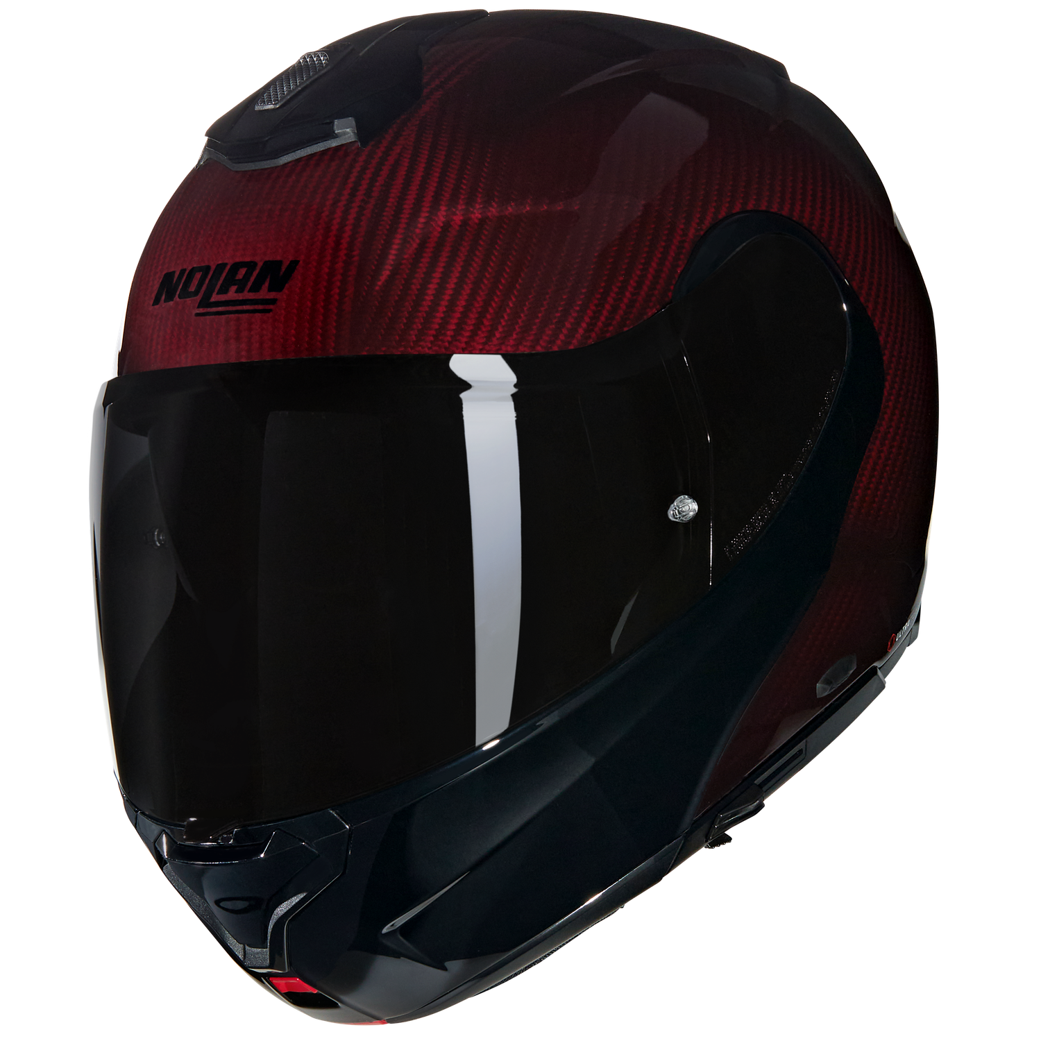 Casco Modulare NOLAN X-1005 ULTRA CARBON LIQUIDO ROSSO col. 326 ECE 22.06