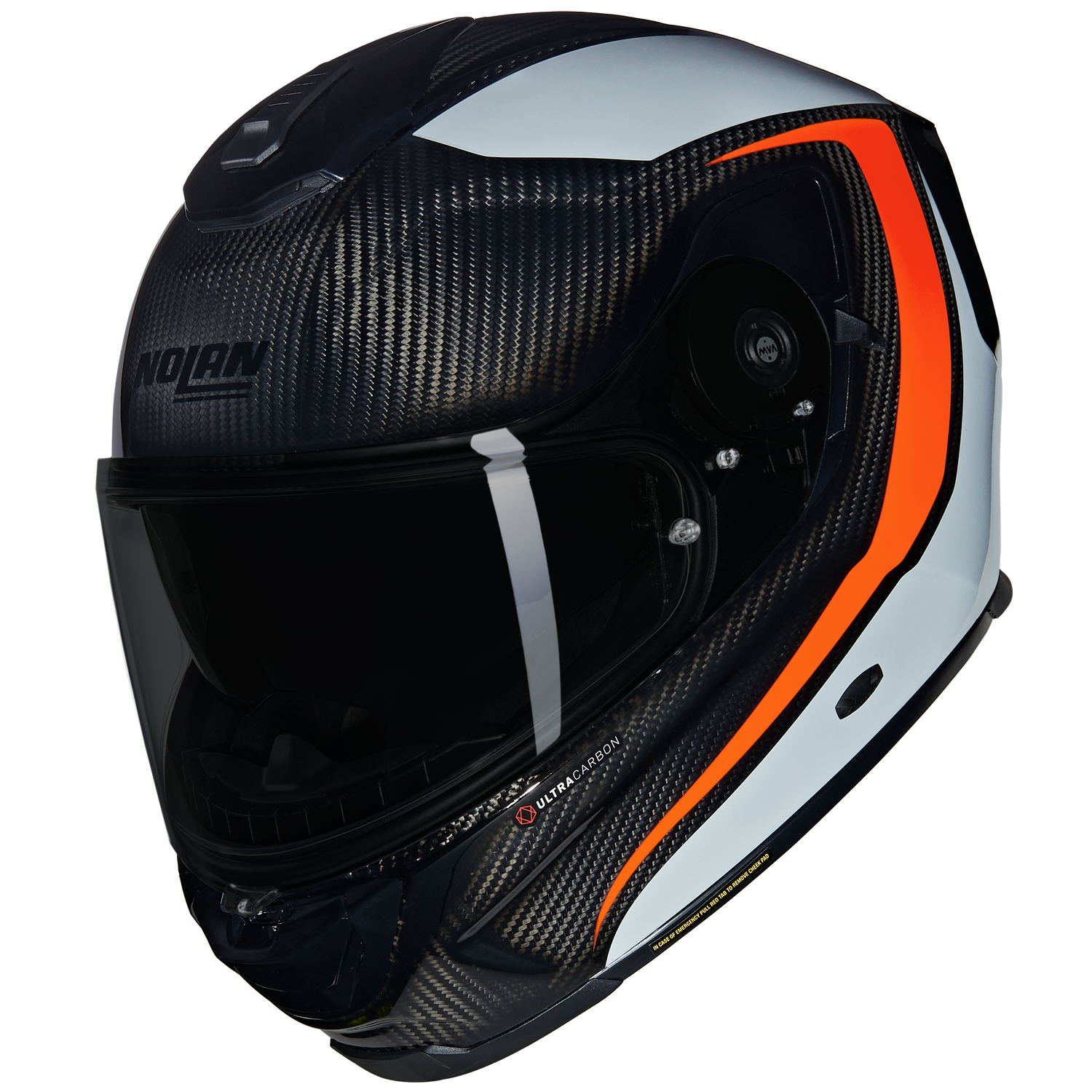 Casco NOLAN X-903 ULTRA CARBON INTRIGO ARANCIONE col. 344 ECE 22.06