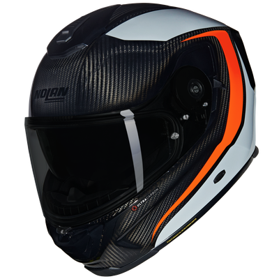 Casco NOLAN X-903 ULTRA CARBON INTRIGO ARANCIONE col. 344 ECE 22.06