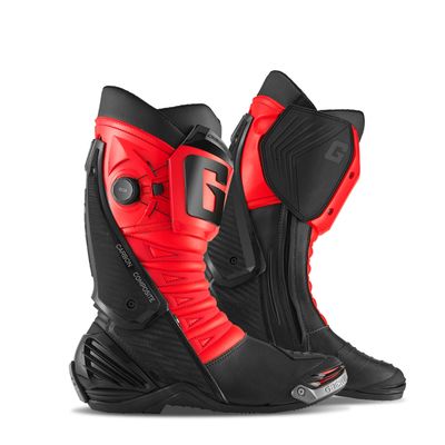 STIVALI GAERNE RACING GP1 LS col. BLACK/FLUO RED