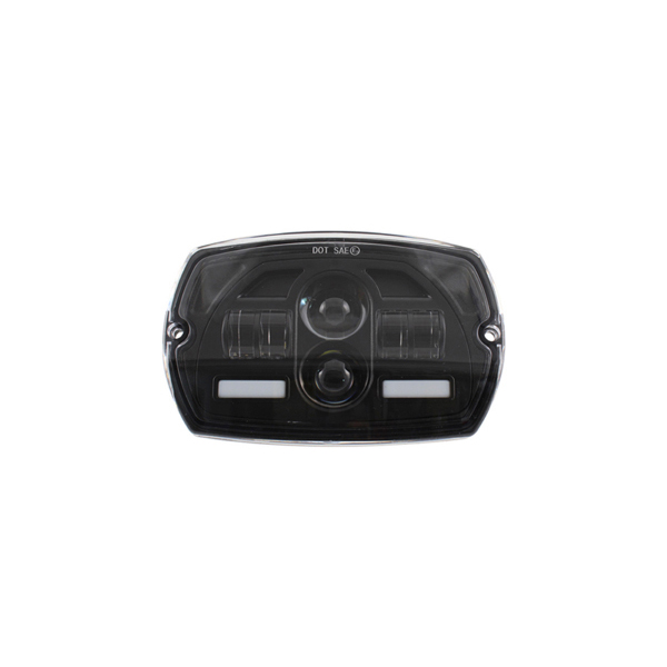 FANALE COMPLETO ANTERIORE EVOK IRON LED PER VESPA 50 SPECIAL CON CONVERTITORE DI TENSIONE
