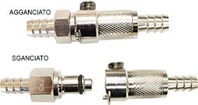 CONNETTORE RAPIDO TUBO BENZINA 10 mm COMPLETO