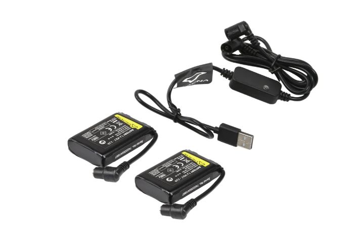 Kit batteria + Caricatore USB 7,4V 2,2A MACNA per Calze e Guanti