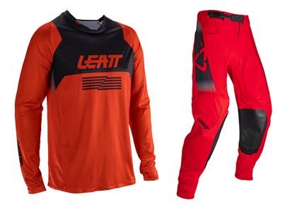 COMPLETO MAGLIA LEATT 4.5 LITE RED + PANTALONE LEATT 4.5 RED