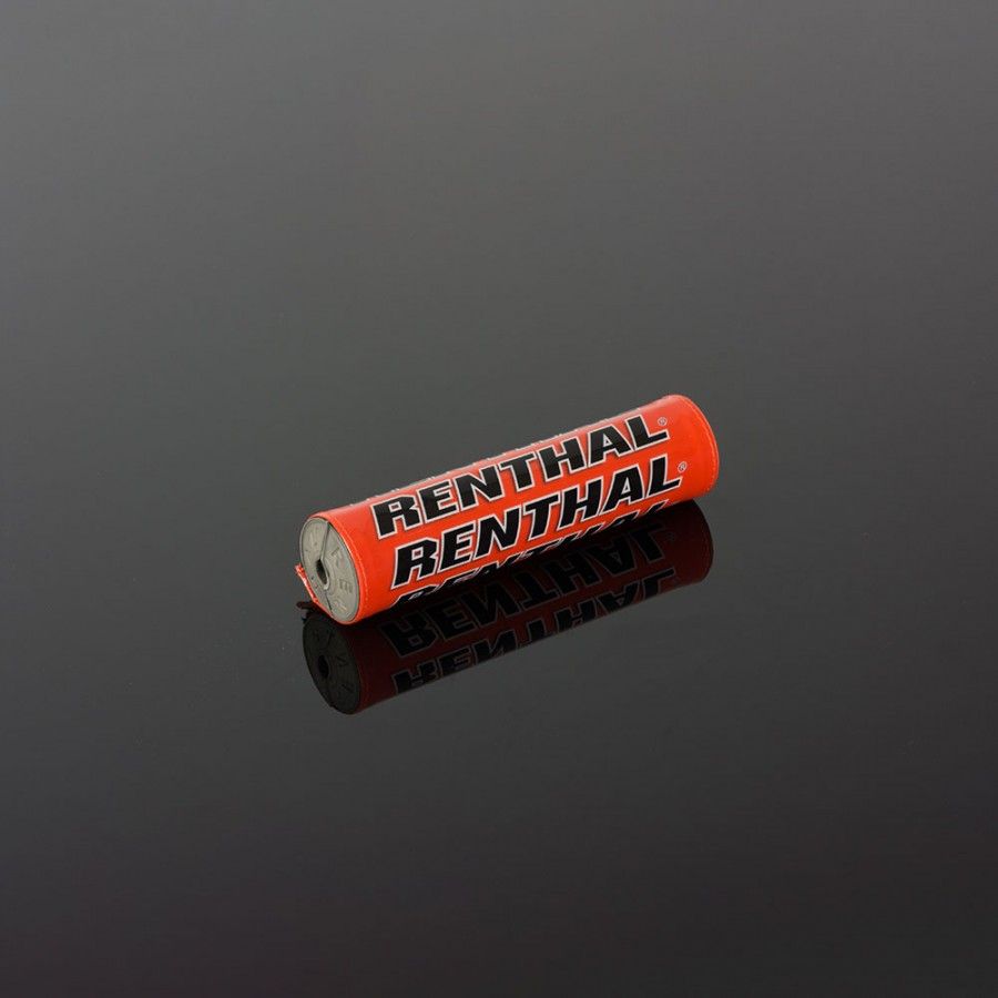 MINI PARACOLPI MANUBRIO RENTHAL P271 8.5" SX BAR PAD ARANCIO/BIANCO/NERO (205mm)