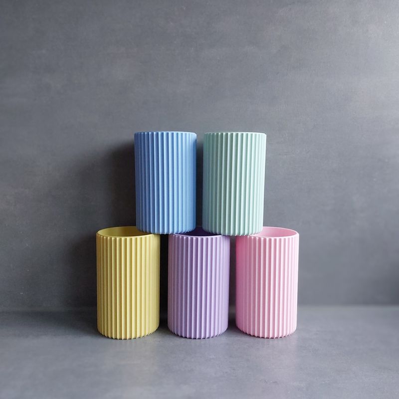 Lamellen "POP COLOURS" - Selbstbewässerungs-Topf Set