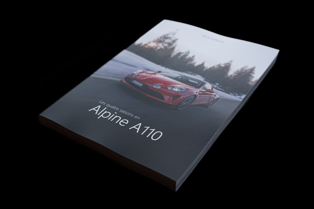 Les quatre saisons en Alpine A110 - Livre souple