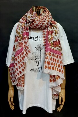 印度蠟染圍巾K-32-027