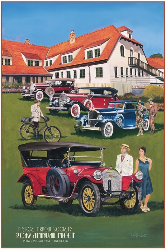 2019 Pierce-Arrow Society Annual Meet Poster - Historic Potawatomi Inn