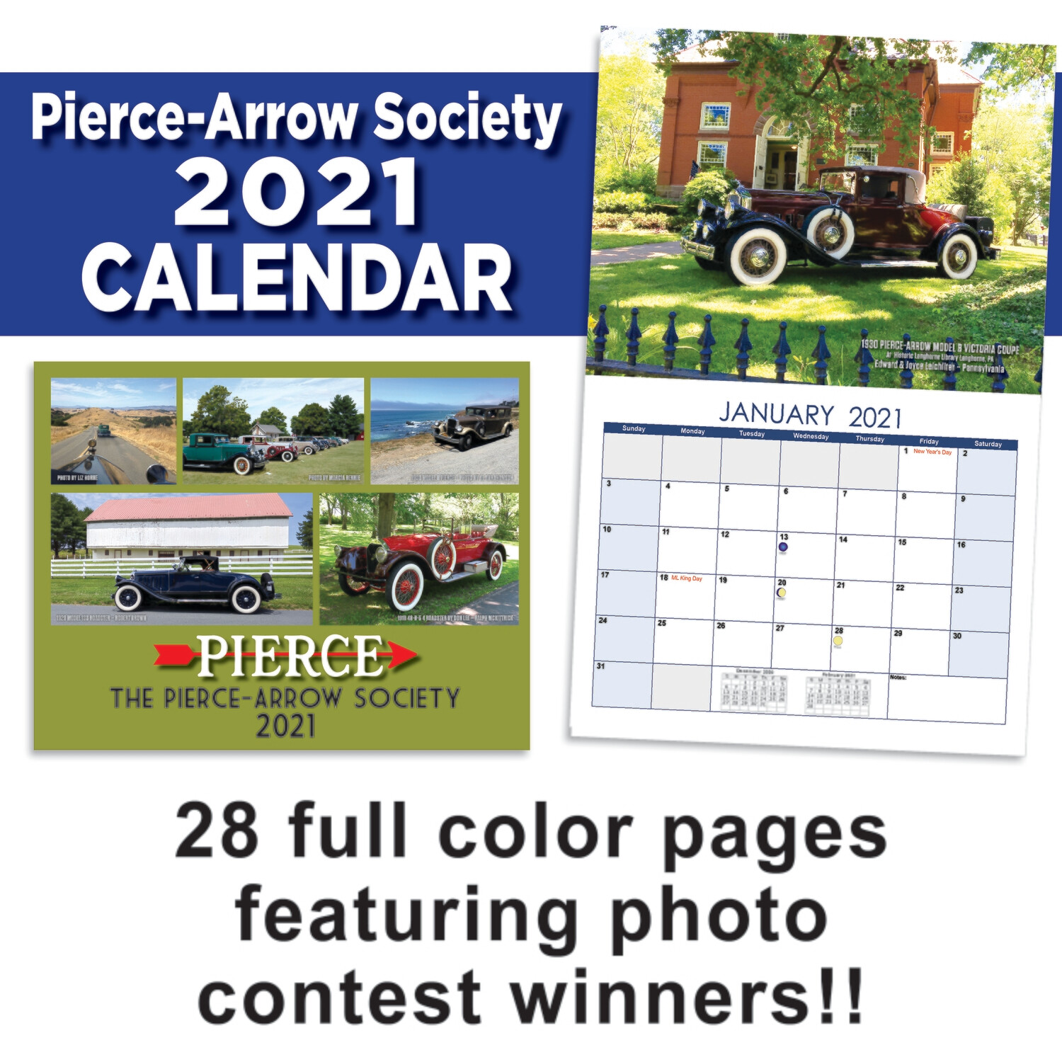 2021 Pierce Arrow Wall Calendar pierce 2021 calendar