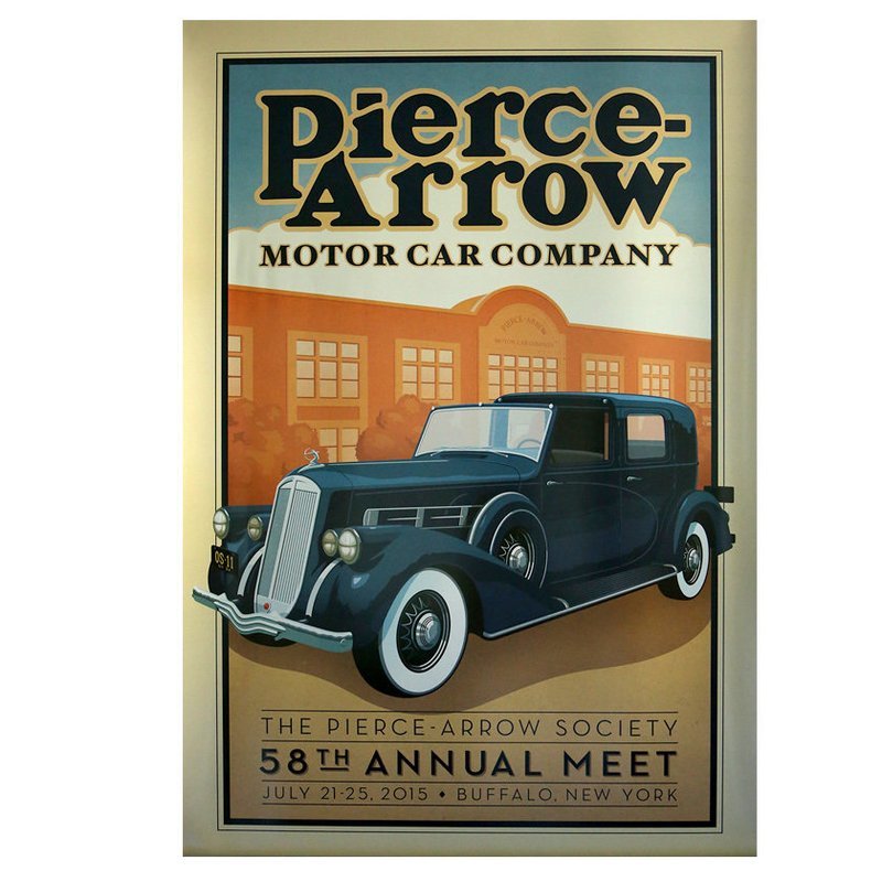2015 Pierce-Arrow Society Annual Meet Poster - Buffalo, NY