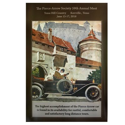 2016 Pierce-Arrow Society Annual Meet Poster - Kerrville, TX