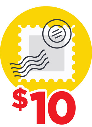 International $10.00 Add'l Postage