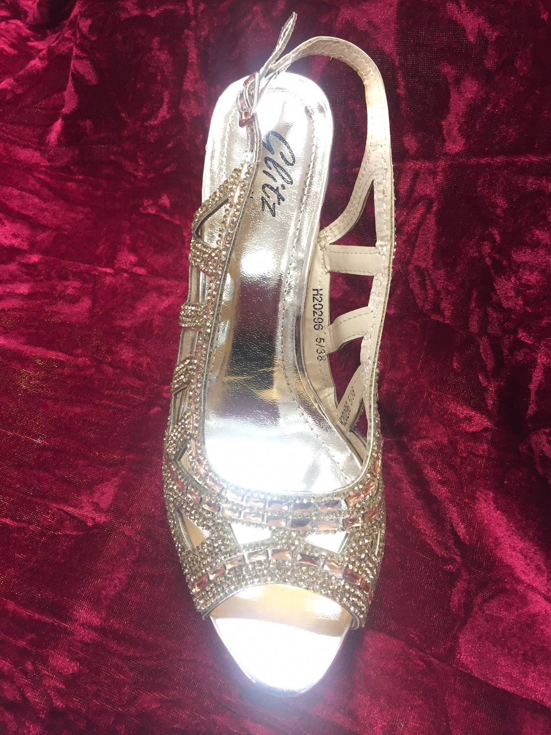 gold embellished shoes