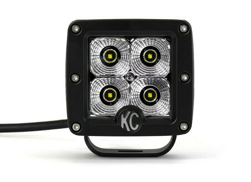 3" C-Series C3 LED Flood Beam Black Single - Black - #1332