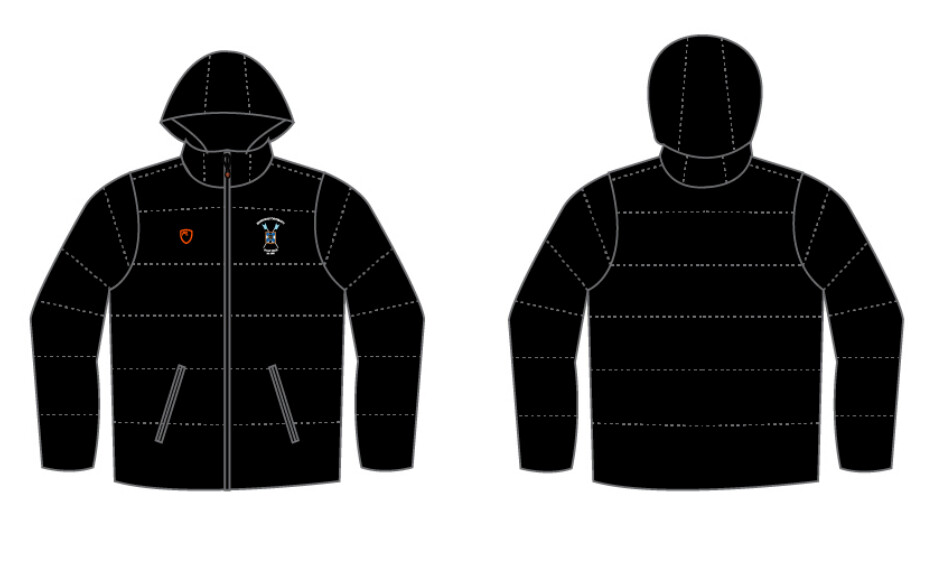 Men's Padded Jacket Black (Size XL)