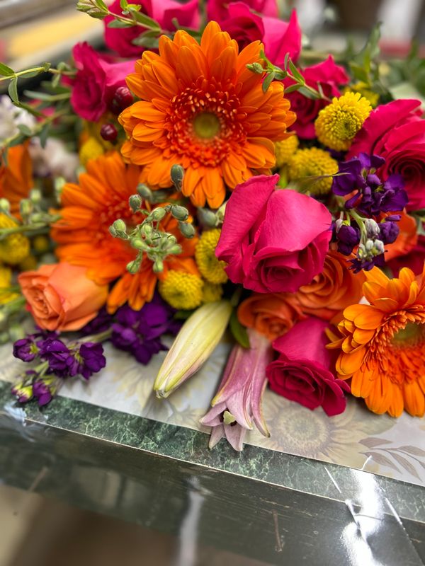 Wrapped Flower Bouquet