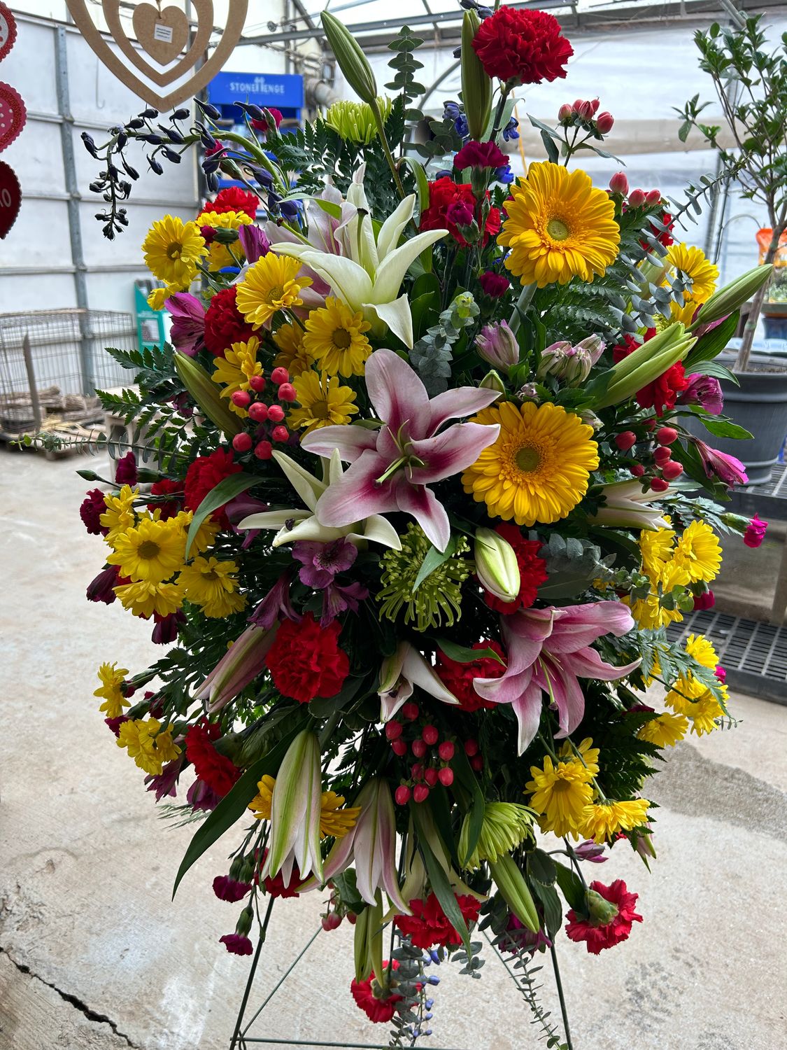 Rising Sunshine Standing Spray