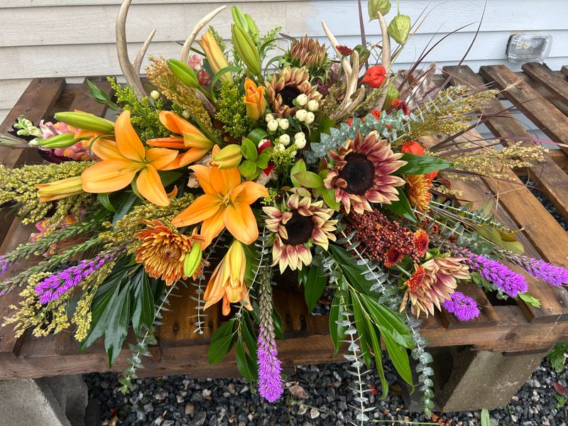 Harvest Woods Tribute Casket Spray