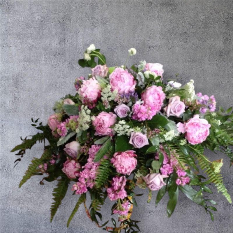 Graceful Pink Casket Spray