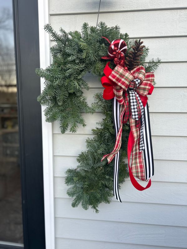 Fresh Cut Greens Candy Cane