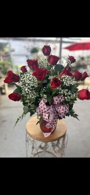 Rose Vase Arranged