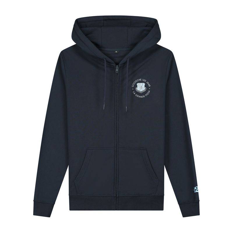 Basic Hoodie Zip met Gooische Lustrum logo - Dames