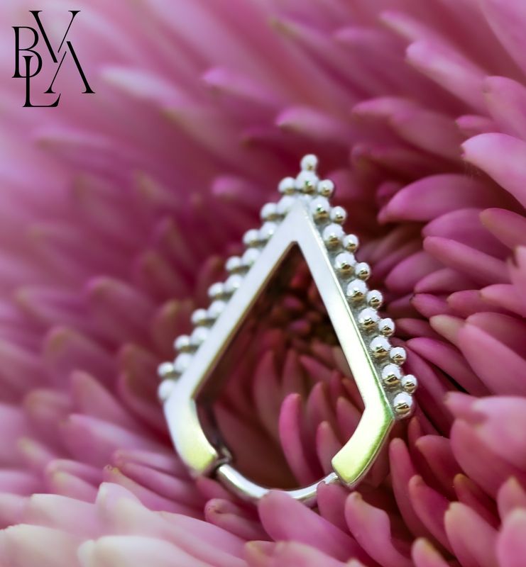 Lanicia Forward Facing Hinge Ring 16g 11/32" 14k White Gold