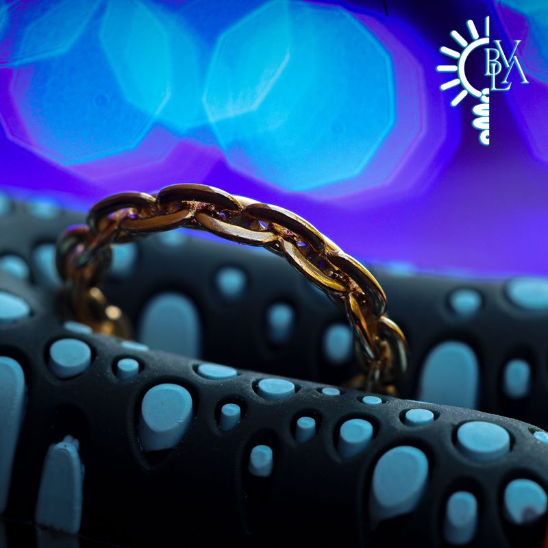 Anchored Outward Facing Hinge Ring 16g 3/8" 14k Yellow Gold