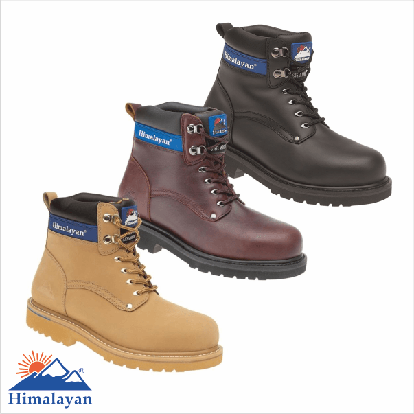 Men’s SRC Safety Boots Black 002 Black 9 Himalayan 2602 43 EU