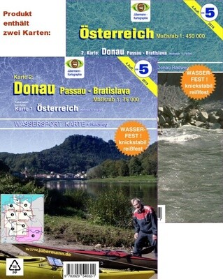 Jübermann Wassersport-Wanderkarte WW5