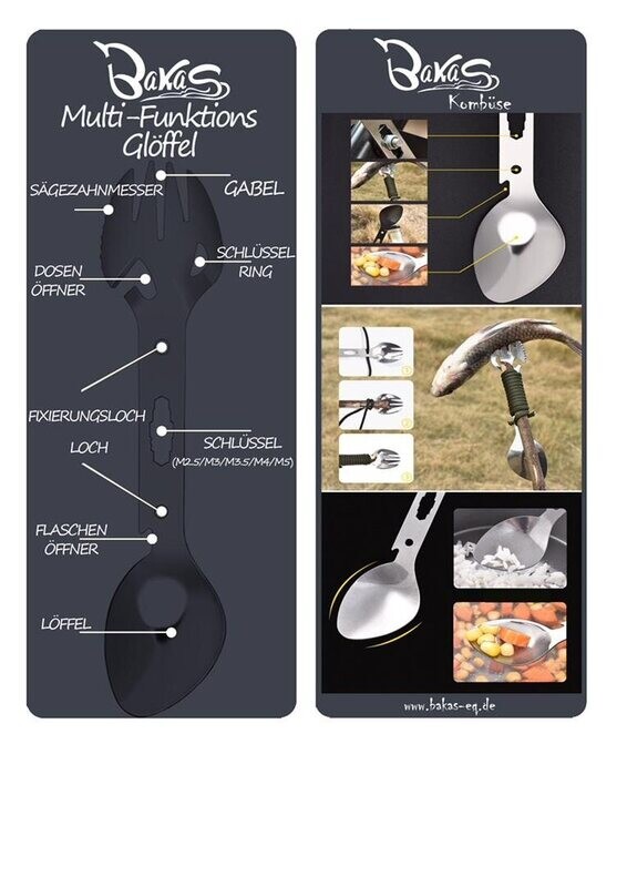 Bakas Kombüse Multi-Funktions Göffel Verpackung