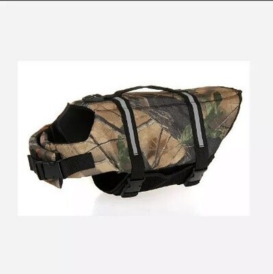 BaKaS Hundeschwimmweste XXS - L Camouflage Rettungsweste Hund Weste