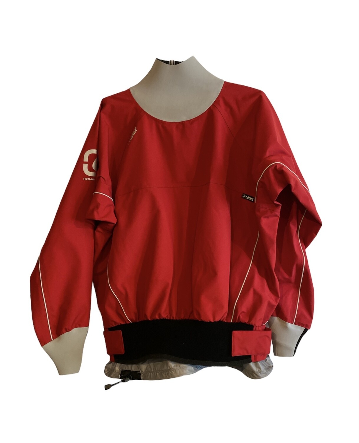 Langer Trockenjacke Paddeljacke, Größe: L, Farbe: rot