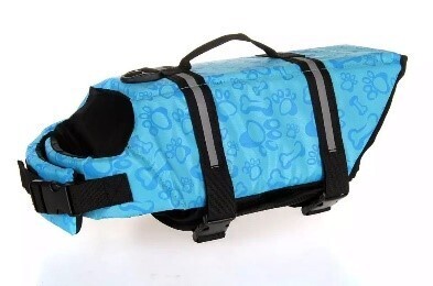 BaKaS Hundeschwimmweste XXS - L blau Rettungsweste Hund Weste