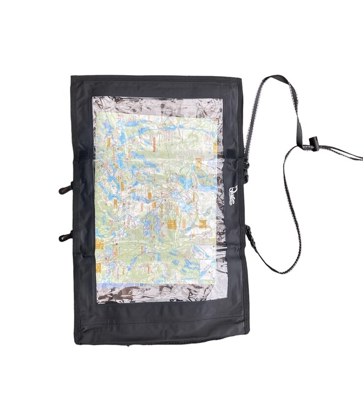 Bakas Kartentasche A3 faltbar wasserdicht seitlich Schwarz